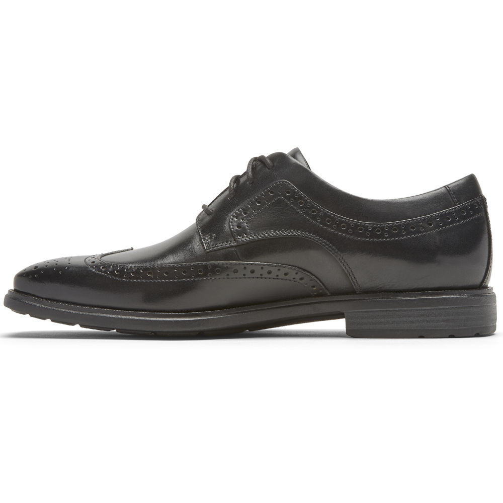 Sapatos Sociais Rockport Homem Pretas - Dres Sports Business 2 Wingtip - 41203QFZX